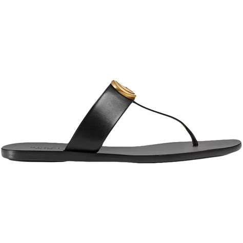 497444 gucci sandal|Gucci Double G Thong Sandal Black Leather .